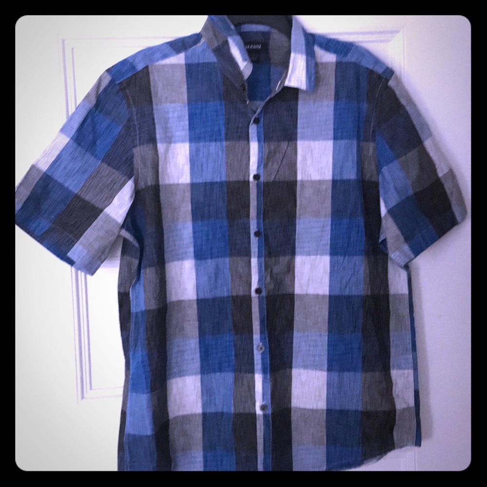 Checkered Polo button-down // NEW; NEVER WORN